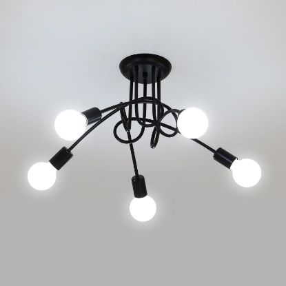 Picture of Lumiup Black Sputnik Ceiling 5-Light