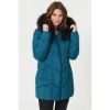 Picture of Be You You Teal Chevron Midi Padded Coat