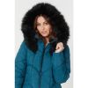 Picture of Be You You Teal Chevron Midi Padded Coat