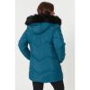 Picture of Be You You Teal Chevron Midi Padded Coat