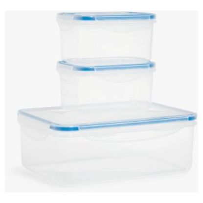 Picture of Waitrose Set of 3 Rectangular Containers