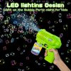 Picture of Bubble Machine Gun for Kids, Bubble Blower with Lights/130ML