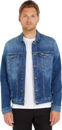 Picture of Tommy Jeans Men Trucker Jacket Denim Stretch