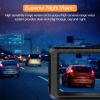 Picture of ORSKEY Dash Cam for Cars Front and Rear and SD Card Included 1080P