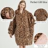 Picture of Oversized Wearable Blanket, Brown Cheetah Print