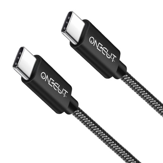 Picture of DEAL STACK - 60w Nylon Fast USB C to USB C iPad Charging Cable + 50% Coupon