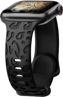 Picture of DEAL STACK - Yoohoo Straps Compatible for Apple Watch (Black) + 30% Coupon