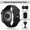 Picture of DEAL STACK - Yoohoo Straps Compatible for Apple Watch (Black) + 30% Coupon