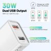 Picture of 2 Pack Quick 3.0 Fast Charger Plugs + 6FT USB C Cables