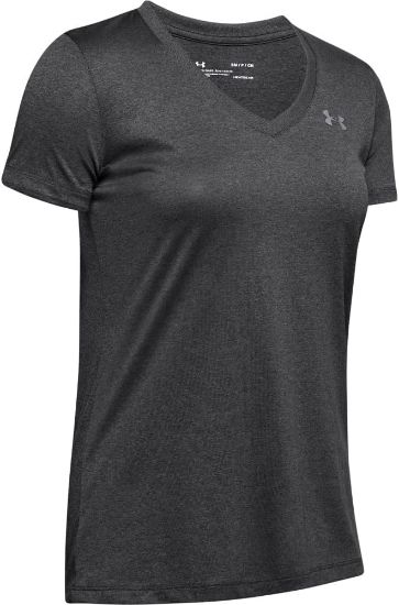 Picture of Under Armour Women Tech Short Sleeve v - Solid