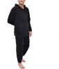 Picture of Sleepdown Men's Coral Fleece Hoodie and Jogger Loungewear Set (Size L)