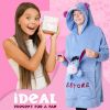 Picture of Disney Eeyore Fleece Hoodie Blanket with Plushie - Officially Licensed