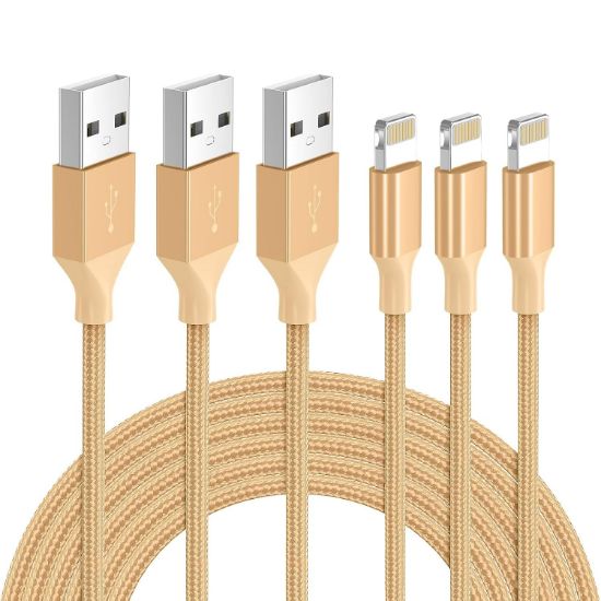 Picture of Ilikable 3-Pack Nylon Braided Fast Charging Cable (3 m)