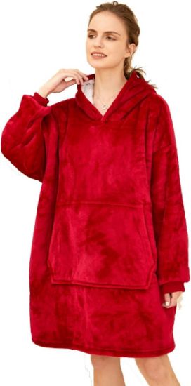 Picture of AAXII Oversized Sherpa Blanket Hoodie, One Size Fits All, Lightpink