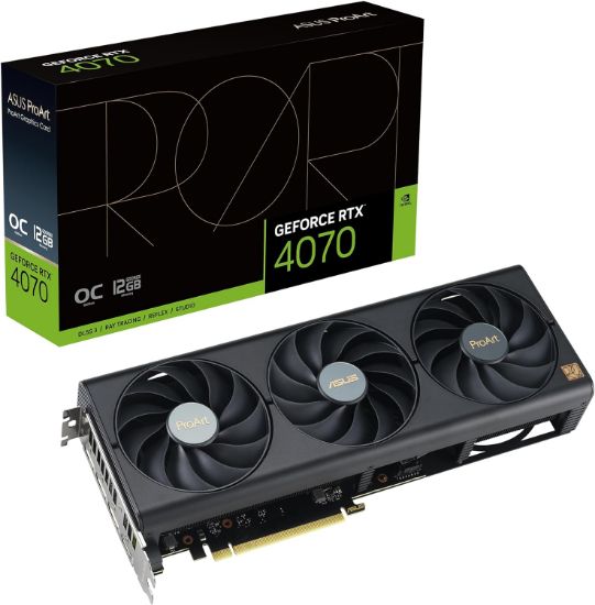 Picture of ASUS ProArt GeForce RTX 4070 GDDR6X Graphics Card