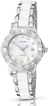 Picture of Sekonda Women's Analogue Quartz Watch with 29mm Stone Set Case