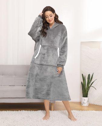 Picture of Sendowtek Hoodie Blanket for Women Oversized Wearable Blanket