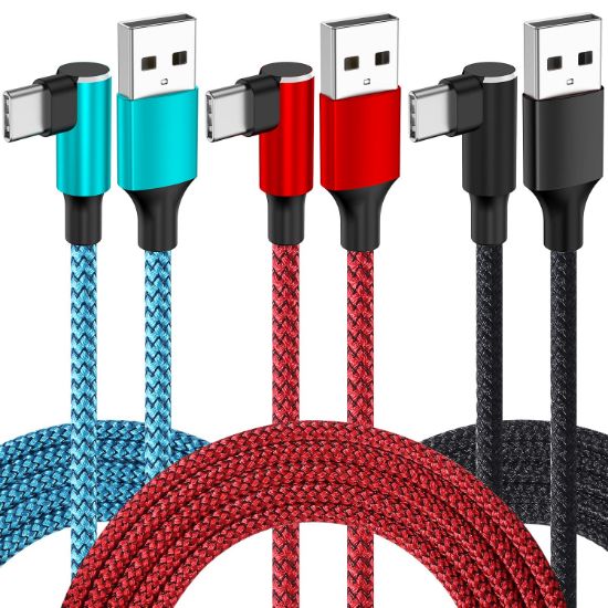 Picture of Utowink USB Type C Nylon Braided Fast Charging Cable (3-Pack)