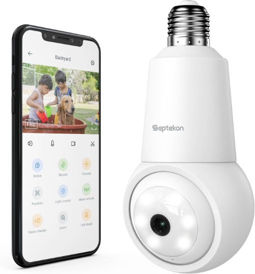 Picture of Septekon 2K 4MP Light Bulb Security Camera