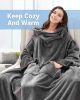 Picture of Maxesla Soft Cosy Wearable Blanket with Sleeves (Grey)