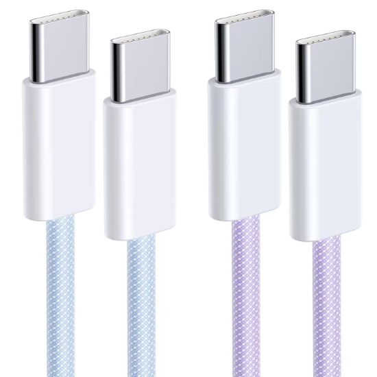 Picture of iPhone 15 Charger Cable, 2PACK 1.8M 100W USB C to USB C Fast Charging Cable