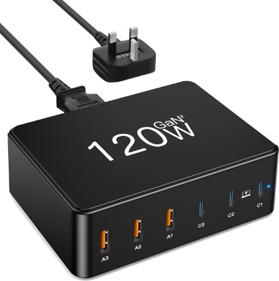 Picture of 120W GaN 6 Ports USB Charging Station