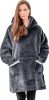 Picture of Fleece Blanket Hoodie, Dark Grey