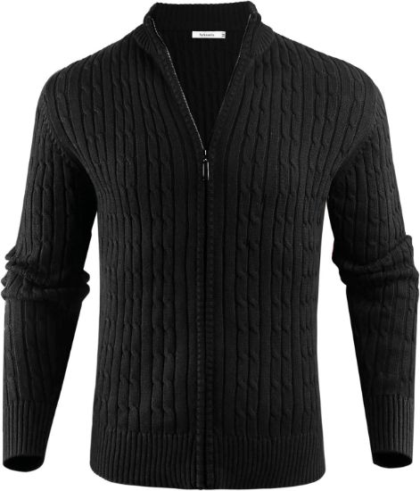 Picture of Long Sleeve Knitted Cardigan Sweater for Men