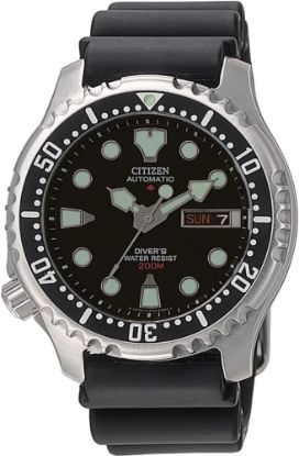 Picture of Citizen Herren Analog Automatic Armbanduhr Mit Gummiband Promaster Marine