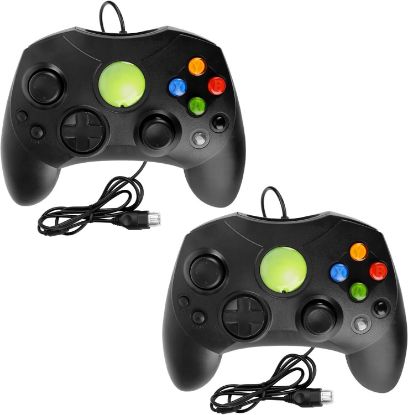 Picture of LINGSFIRE Wired Xbox S Controller, 2 Pack Classic Game Controller