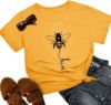 Picture of Voqeen Bee Kind T-Shirt Casual round Neck Short