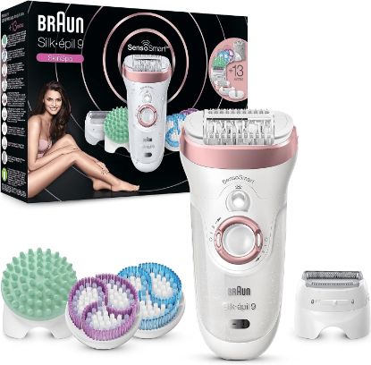 Picture of Braun Silk-Pil 9 Epilator, Hair Removal with SkinSpa SensoSmart Epilator