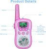 Picture of Anpro 3-Pieces Walkie Talkies for Kids (Pink&Blue&Yellow)