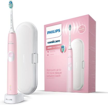 Picture of Philips Sonicare ProtectiveClean Model 4300 Electric Toothbrush, Pastel Pink