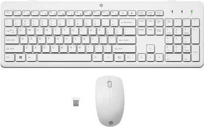 Picture of HP 2.4GHz Wireless Mouse and Keyboard (White)