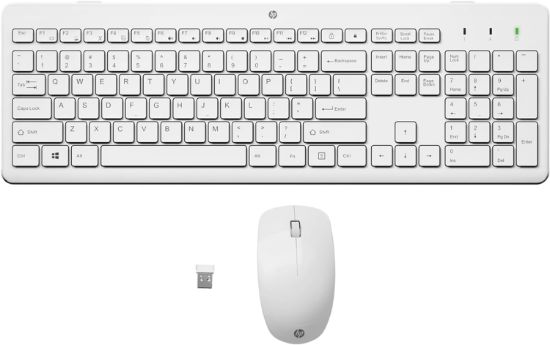 Picture of HP 2.4GHz Wireless Mouse and Keyboard (White)