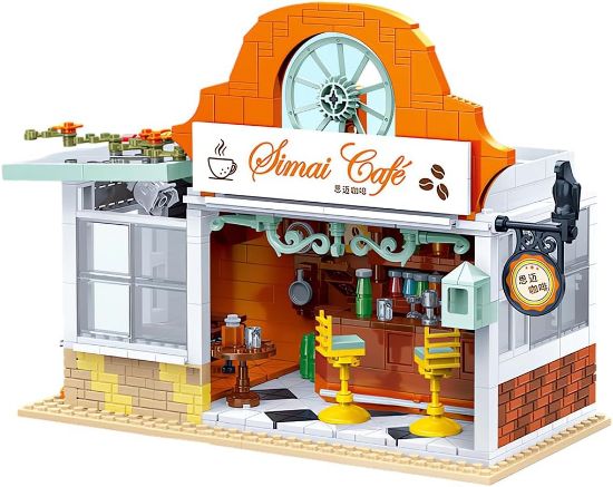 Picture of Etarnfly Coffee Shop Street View Building Set - MOC Creative