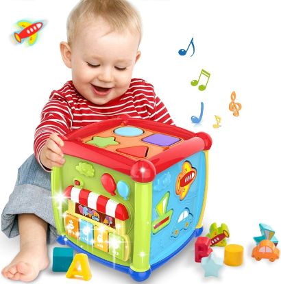 Picture of ALUCK 6 in 1 Multipurpose Activity Cube Toy