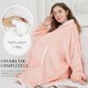 Picture of Viviland Soft Warm Hoodie Sherpa Blanket (Pink)